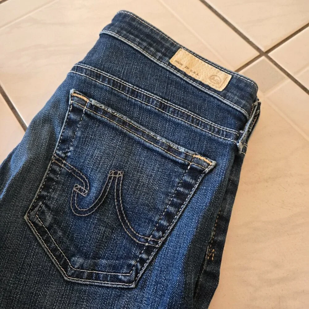Adriano Goldschmied Stilt Cigarette Leg Jeans 10 Year Rio Dark Wash 26